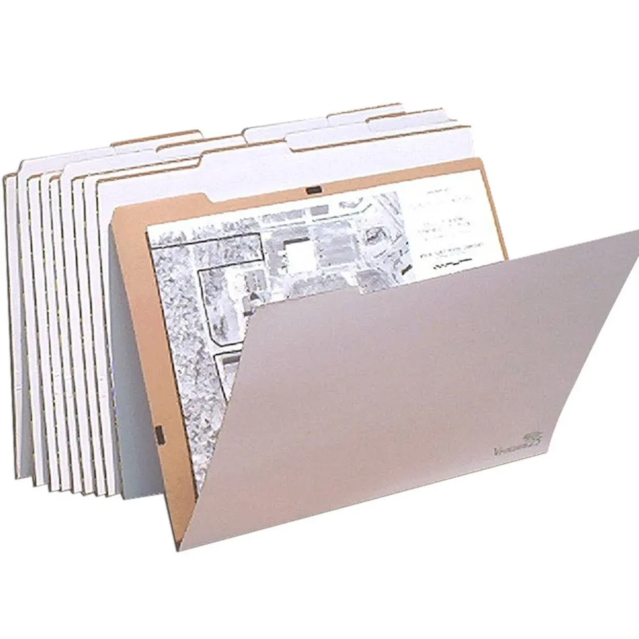 AOS Flat Storage File Folders - Stores Flat Items Up to 18x24 - Pack of 10