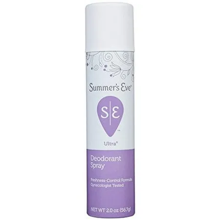 5 Pack - Summer s Eve Feminine Deodorant Spray Ultra Extra Strength 2 oz Each