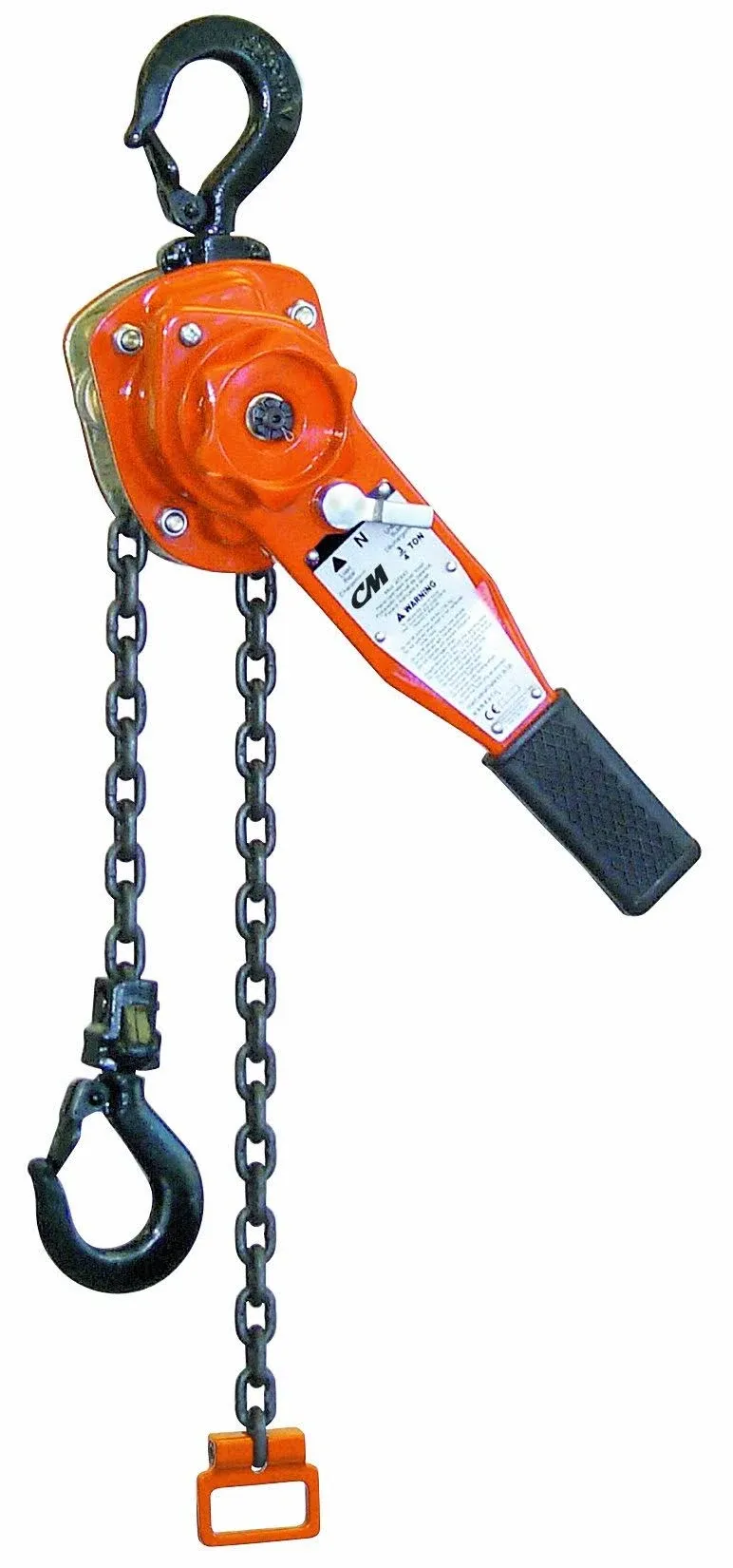 009511-00030 Series 653 Lever Hoist, Hook Mount, 3/4 Ton Capacity, 10' Lift, 12-5/8" Headroom, 11" Lever Length, 1-1/8" Hook Opening