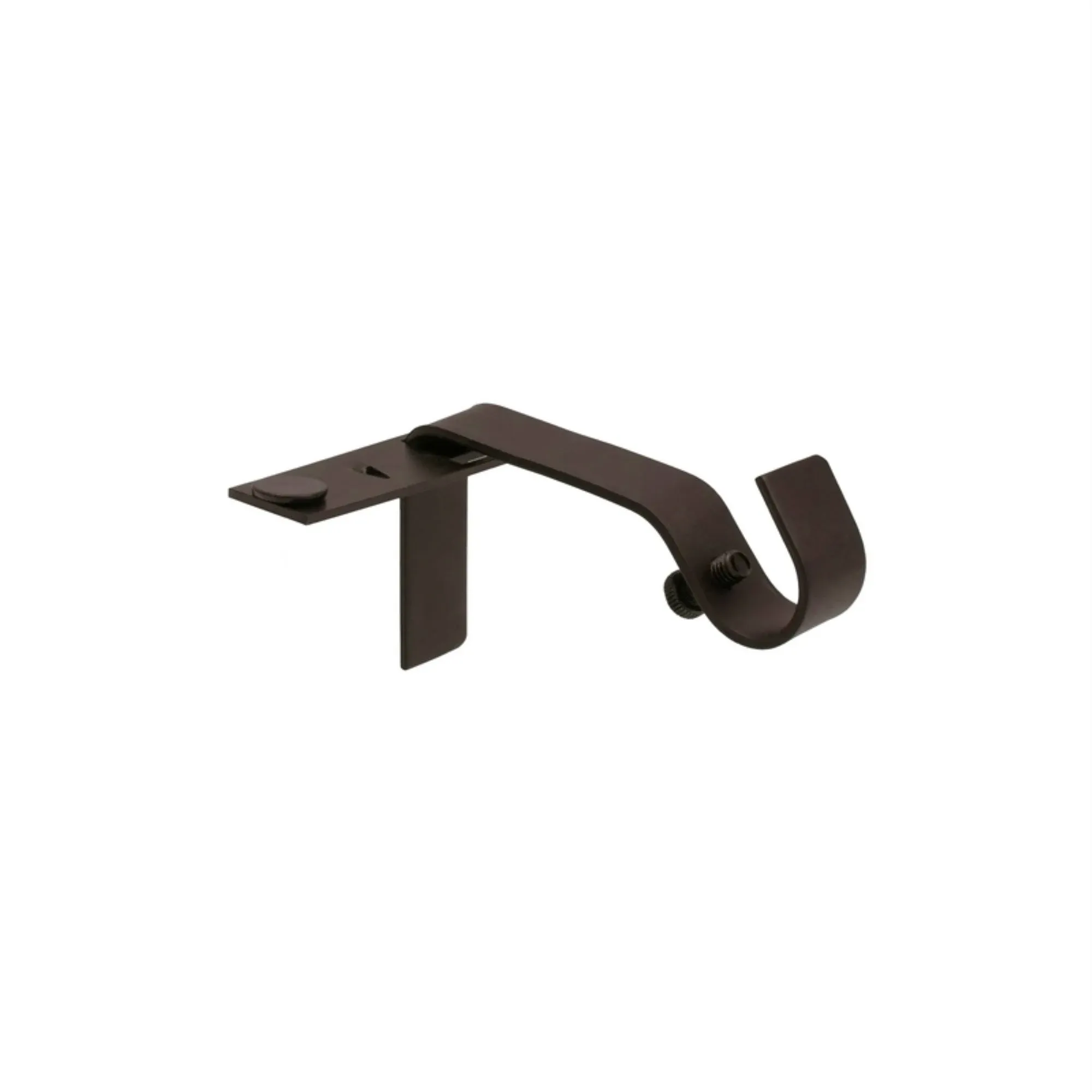 Kenney Fast Fit 5/8&#034; No Measure Curtain Rod Brackets, Oil Rubbed Bronze