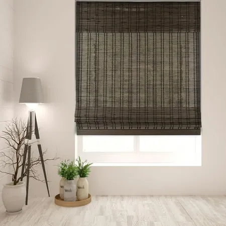 Arlo Blinds Dali Walnut Cordless Bamboo Shades - 28.5"W x 60"H