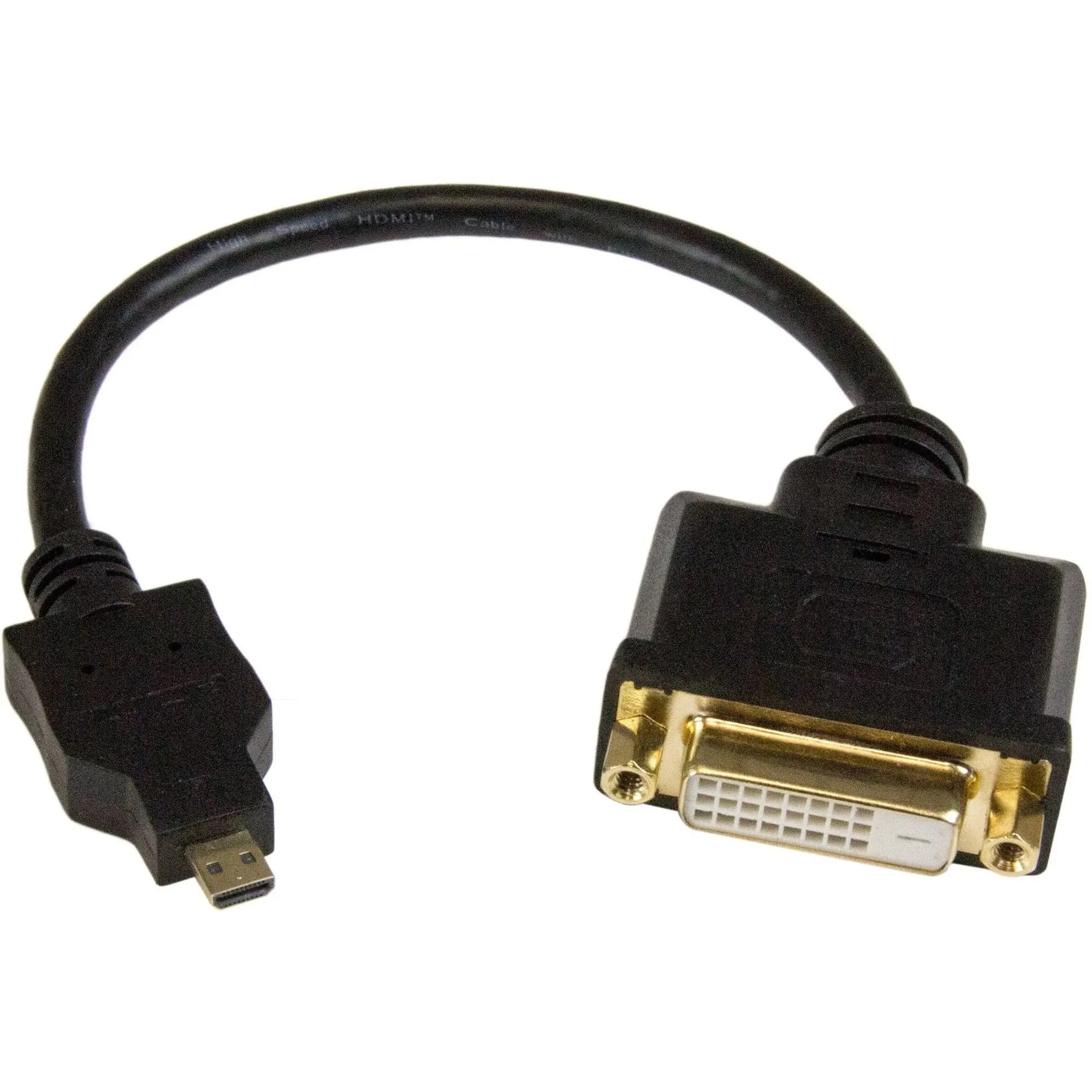 StarTech.com Micro HDMI to DVI-D Adapter M-F - 8in