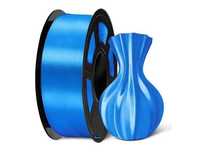 SUNLU Silk PLA Filament 1.75mm, Neatly Wound Shiny PLA 3D Printer Filament 1.75mm Dimensional Accuracy +/- 0.02mm, Fit Most FDM 3D Printers, 1kg.