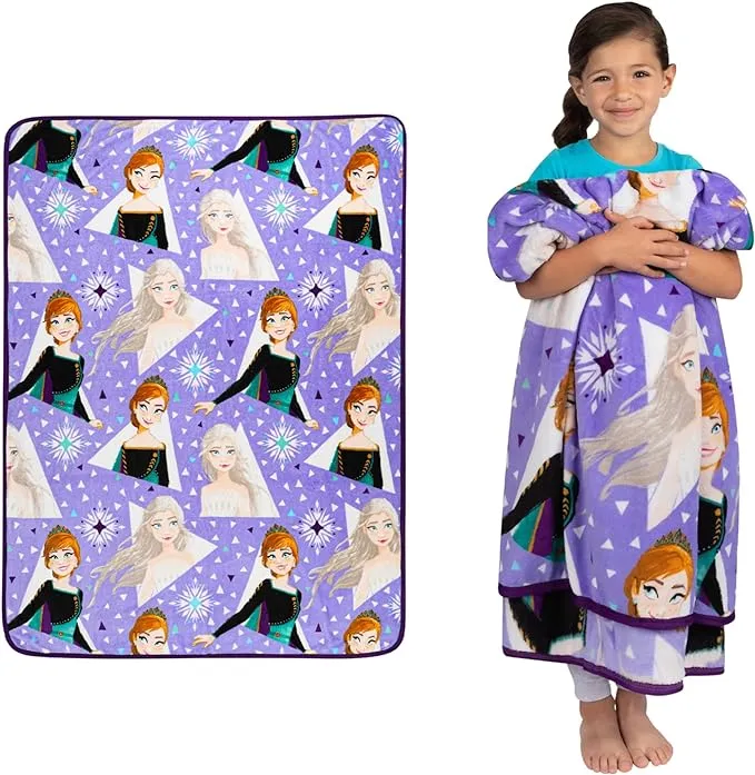 Disney Frozen 2 Kids Bedding Super Soft Plush Throw Blanket, 46 in x 60 in,