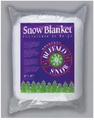 BUFFALO BATT & FELT CB1166 Snow Blanket for Christmas Decoration, 45 by 99-Inch, White