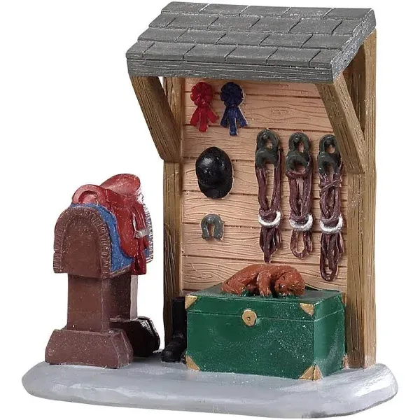 Lemax HORSE TACK STATION #94549 Christmas Caddington Village Accessory 2019 New Retail Packaging