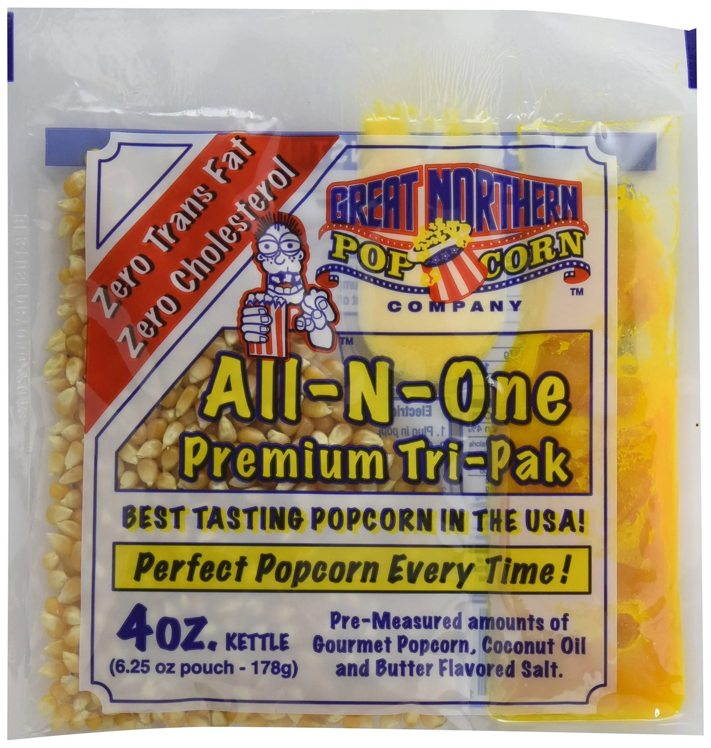 Great Northern Popcorn 4 oz. Popcorn Portion Packs - Case of 24