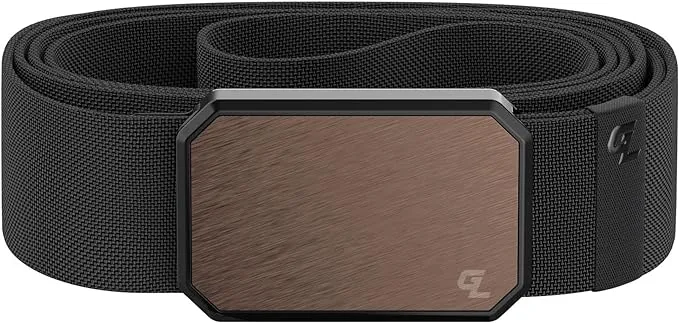 Groove Life Groove Belt Men's Stretch Nylon Belt with Magnetic Aluminum Buckle, Lifetime Coverage