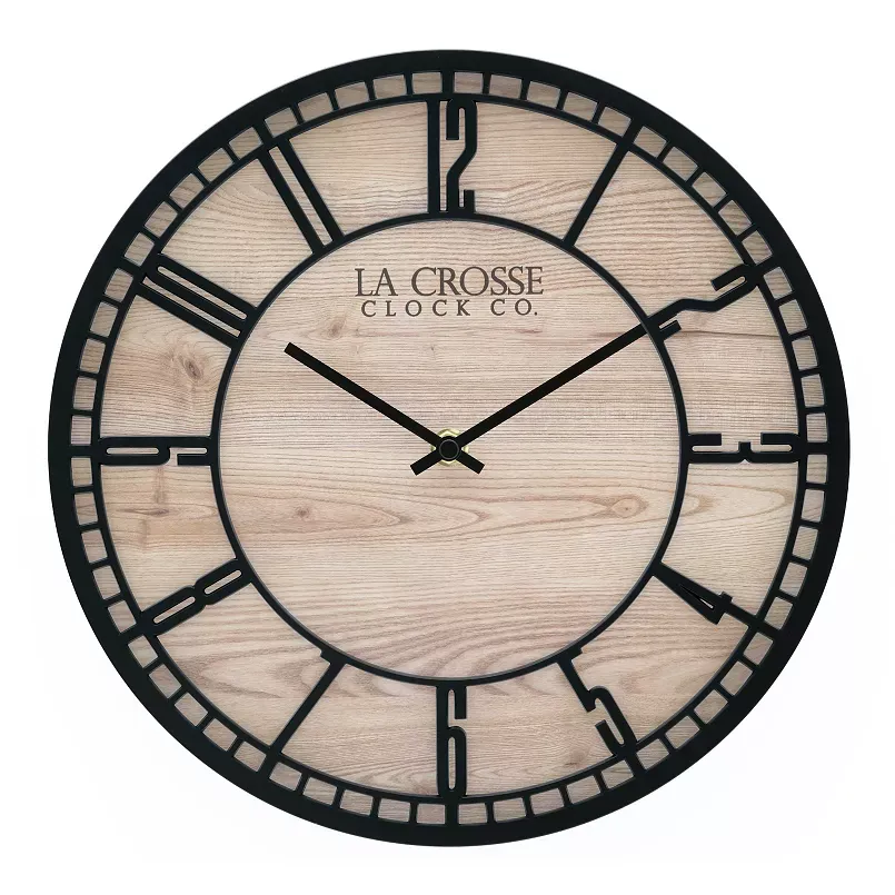 La Crosse Technology 11.5-in. Barrow Quartz Analog Wall Clock