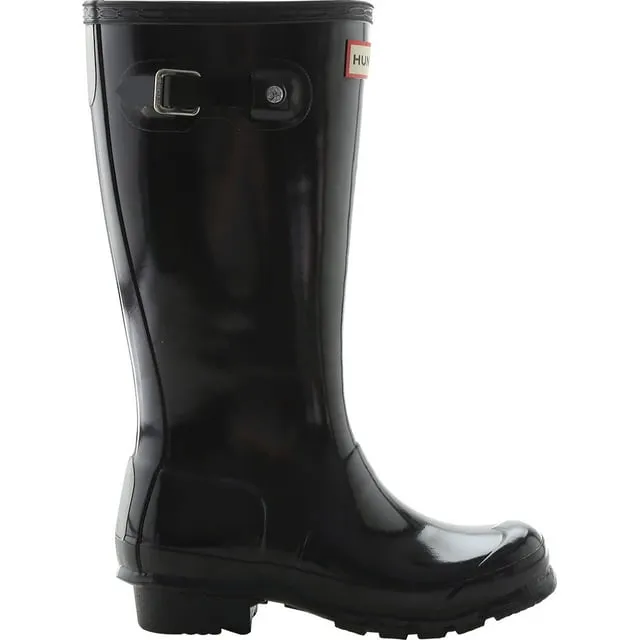 Children s Hunter Original Kids Gloss Rain Boot Black 5 M