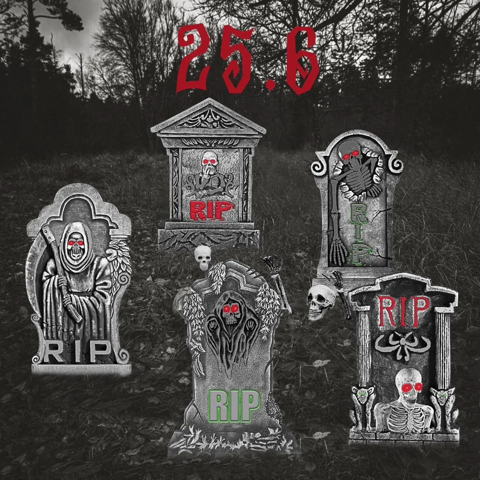 DIY Halloween Tombstone Set