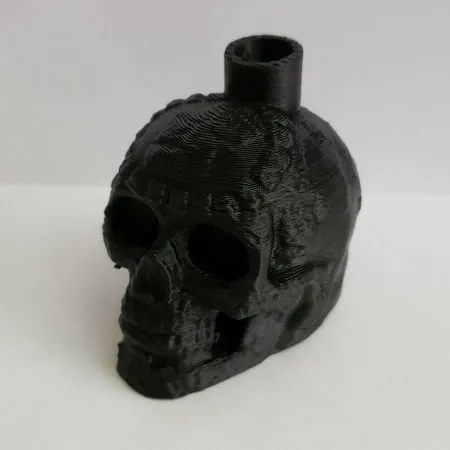 “OW” Screaming Black Skull Whistle