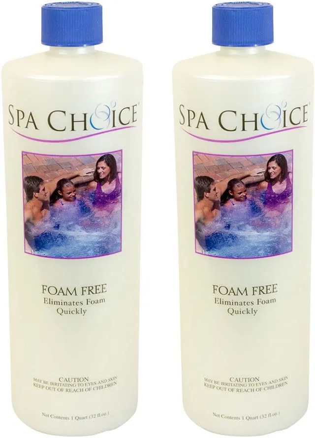 Spa Choice 472-3-2041-02 Foam Free for Spas and Hot Tubs, 1-Quart, 2-Pack