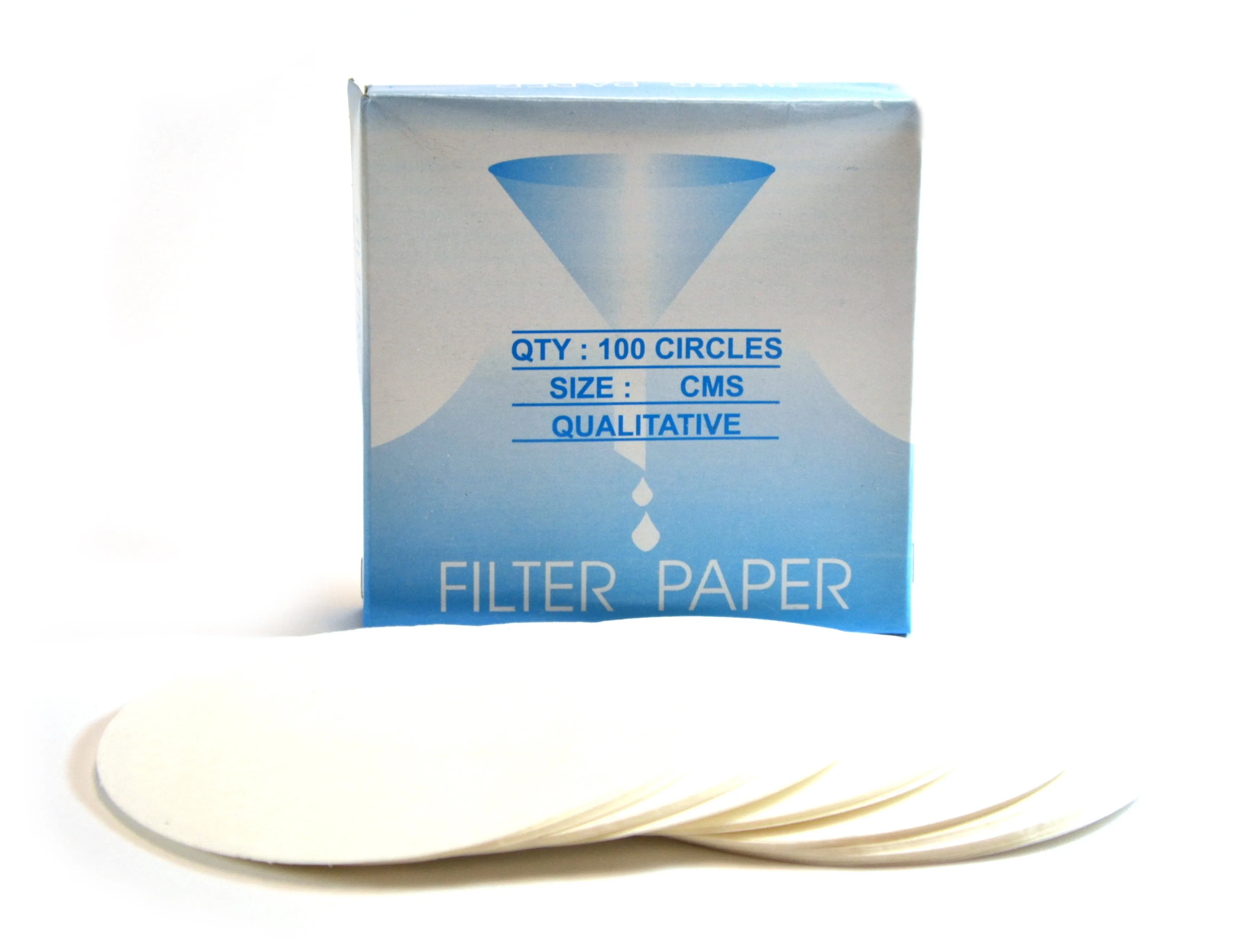 Eisco Labs Premium Qualitative Filter Paper, 9cm Dia., Medium Speed (85 gsm), 10 ...