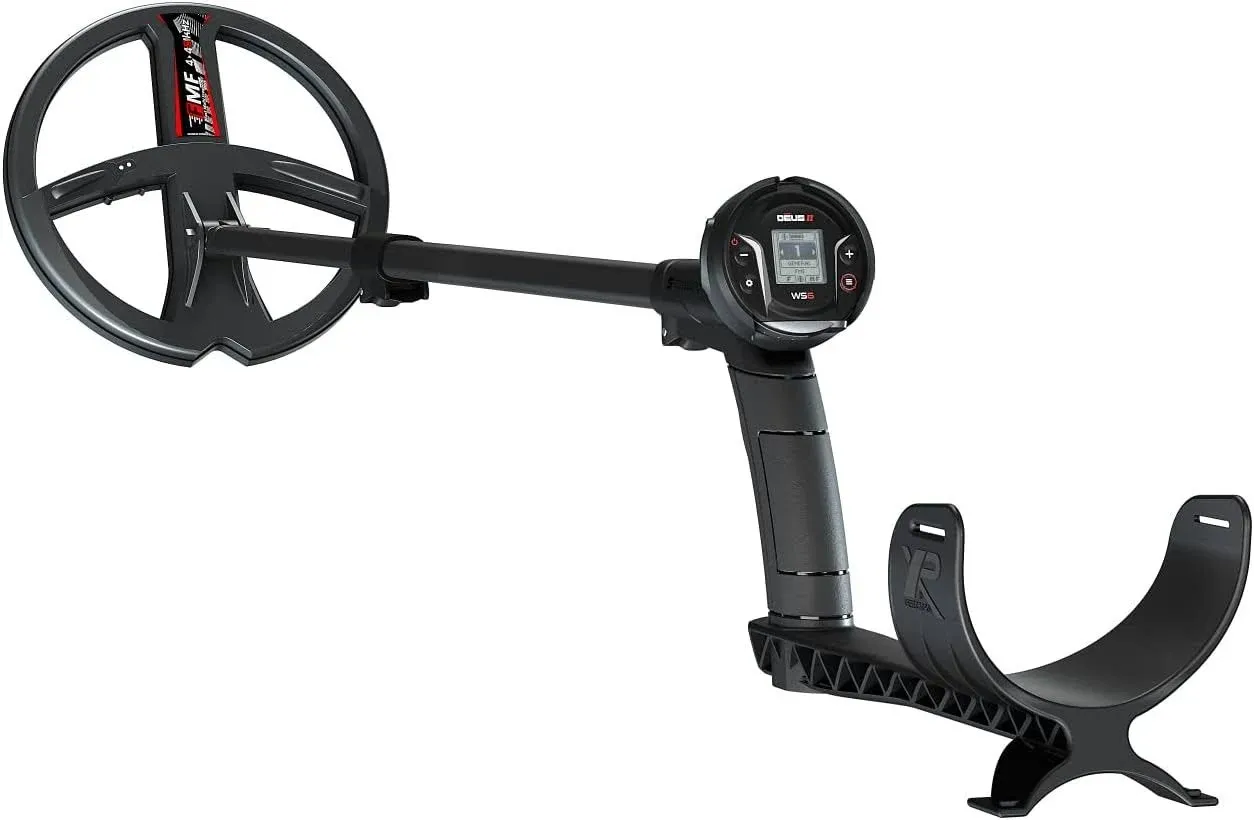 XP DEUS II Fast Multi Frequency RC + WS6 Metal Detector with 9" FMF Search Coil Dive Package + Pinpointer