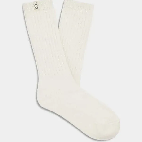 Ugg Women's Rib Knit Slouchy Crew Socks Allspice