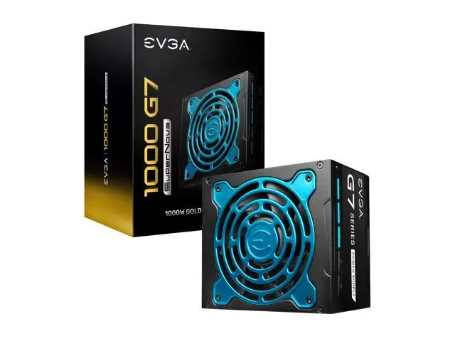 EVGA SuperNOVA 1000 G7 220-G7-1000-X1 1000 W ATX12V / EPS12V SLI CrossFire 80 PLUS GOLD Certified Full Modular Active PFC Power Supply