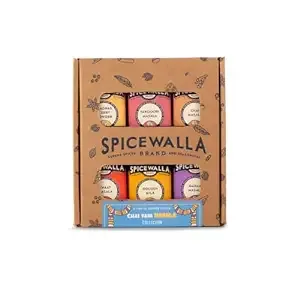 Spicewalla Masala Indian Spice 6 Pack | Chai Masala, Tandoori Masala, Garam Masala, Chaat Masala, Chai Masala, Madras Curry Powder | Non-GMO, Indian Spices Gift Set