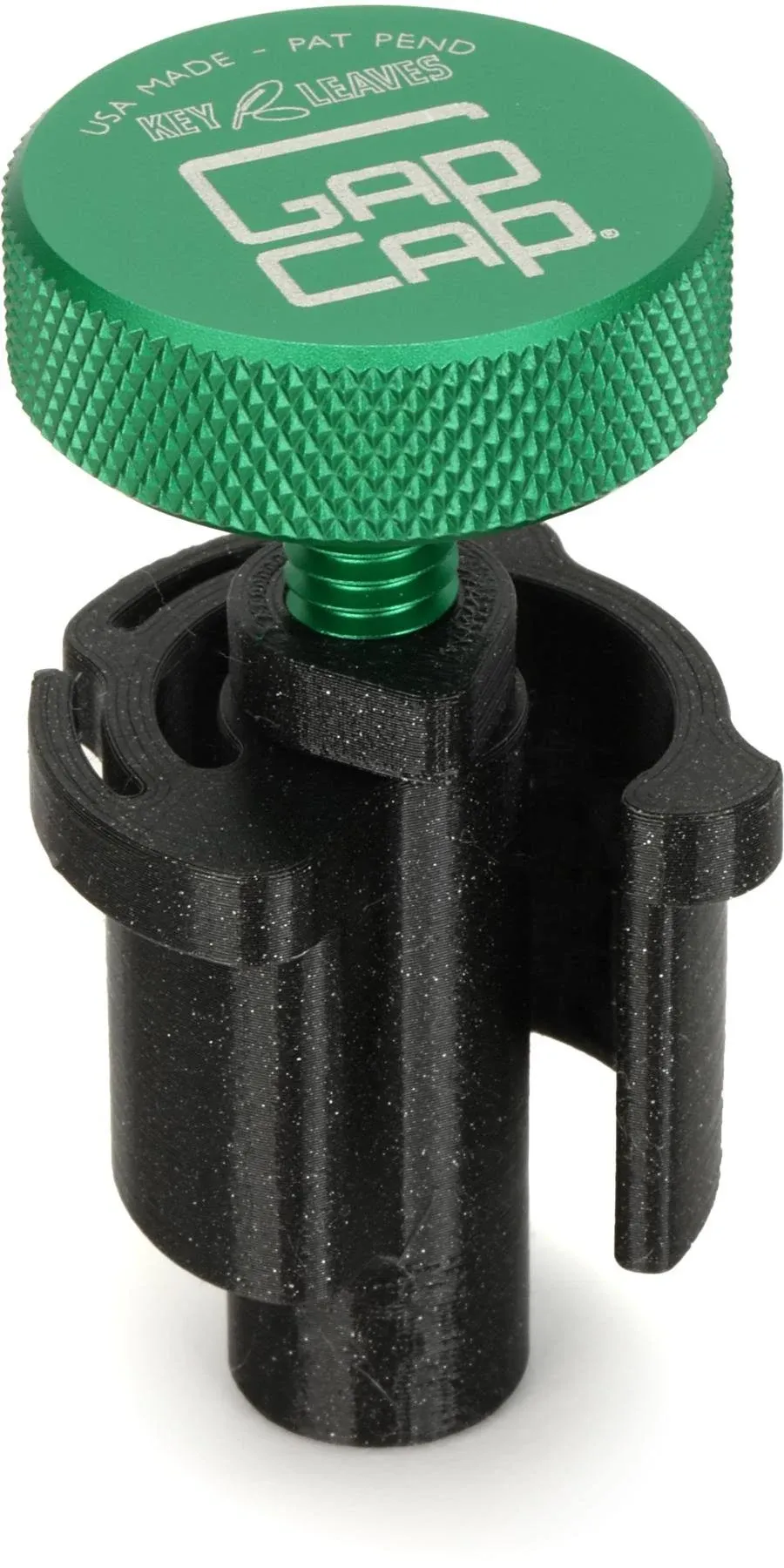 Key Leaves Gapcap Tenor Saxophone End Cap - Green Emerald