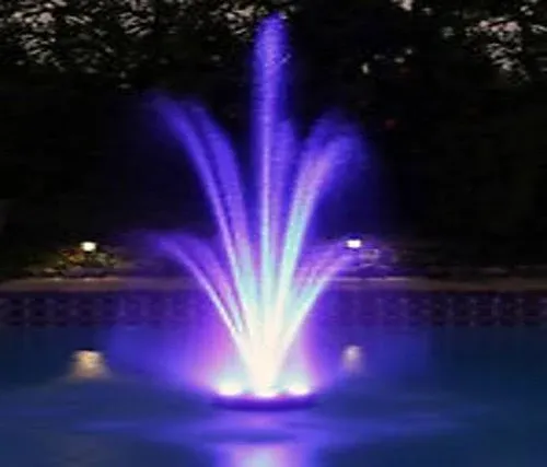 Garden Outdoor Yard Water Magic Pond Floating Fountain LEDs Lights 1580 GPH Pump