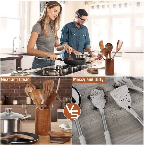 Wooden Kitchen Utensils Set