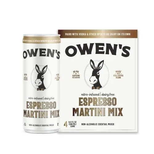 Owen's Espresso Martini Mix - 8oz Cans (4 Pack)