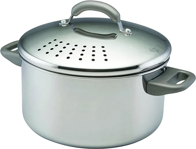 Farberware Stainless Steel 6-Quart Covered Straining Stockpot