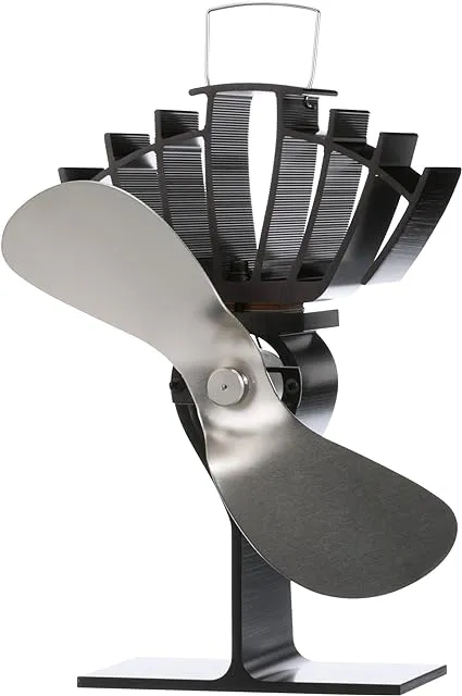 Caframo 810CAKBX Ultrair Wood Stove Fan Black With Nickel Blade