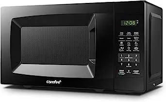 Comfee Countertop Microwave Oven with Sound On/Off, ECO Mode and Easy One-Touch Buttons