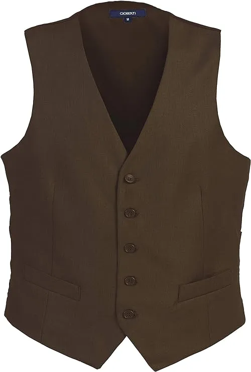 Gioberti Men's Formal Suit Vest Fit for Business or Casual Dress