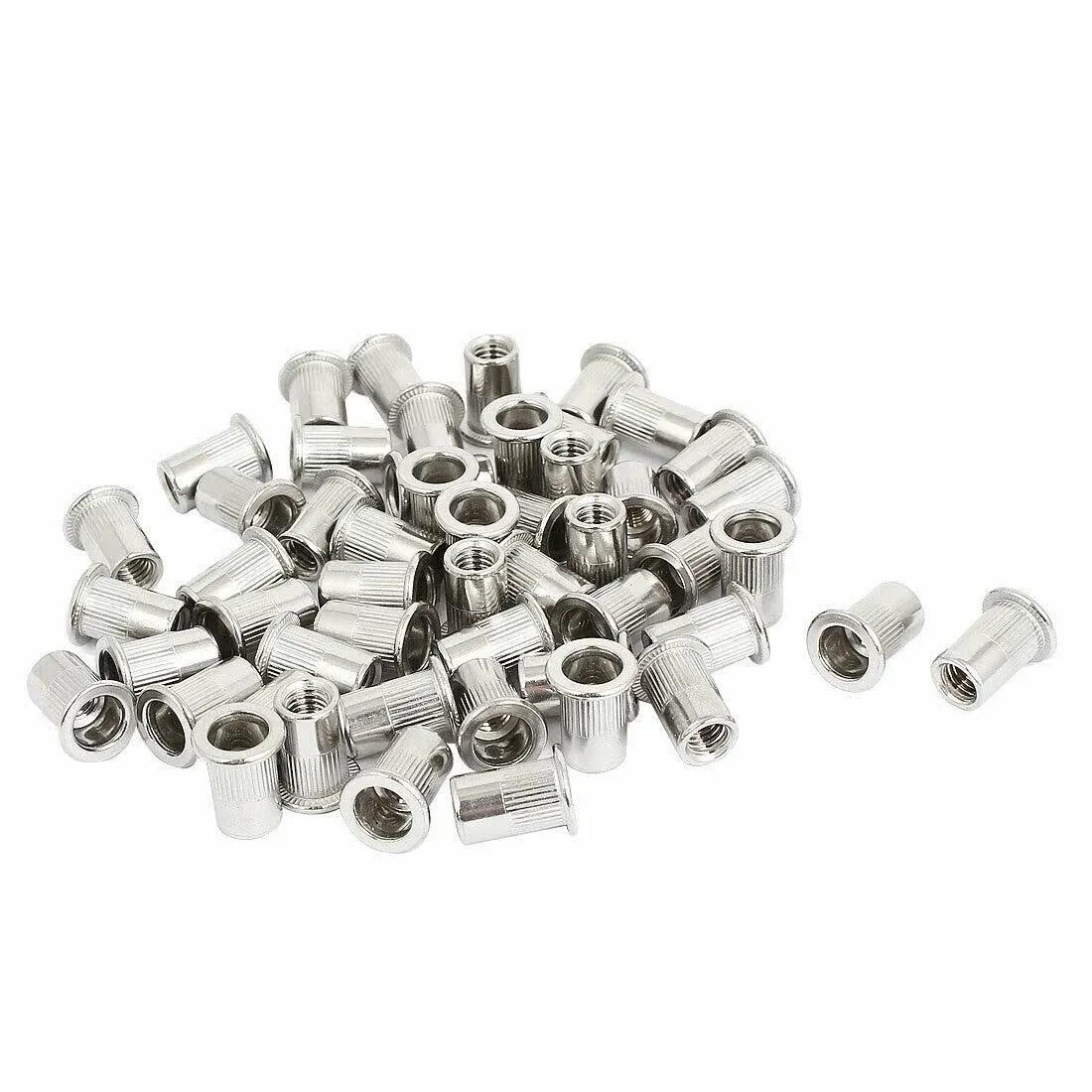 Uxcell M6 Thread 304 Stainless Steel Rivet Nut Insert Nutsert 50pcs