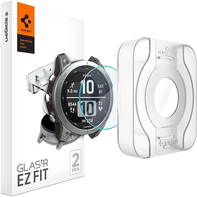 Spigen Glas.tR EZ Fit Screen Protector for Garmin Fenix 7