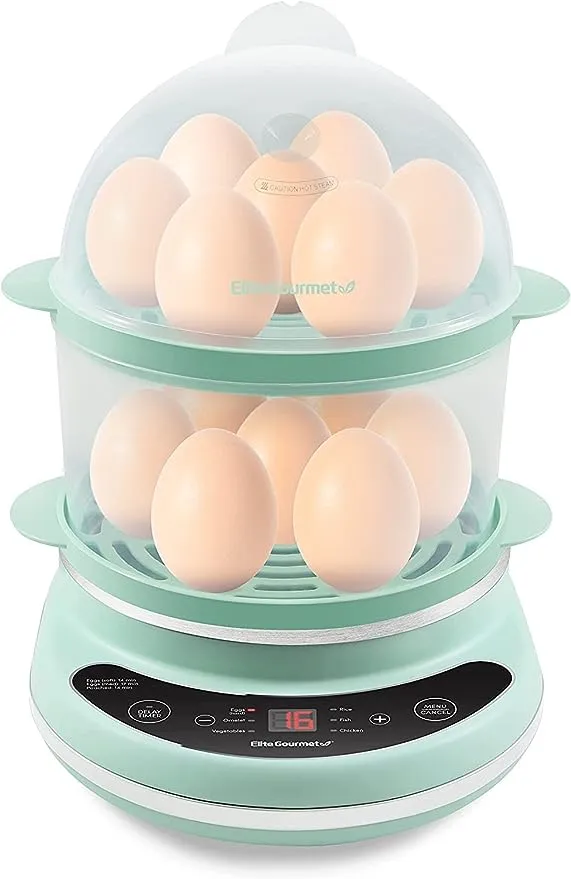 EGC314M Easy Egg Cooker Food Steamer, Rice Cooker, Poacher, Omelet &amp; Soft, Me...