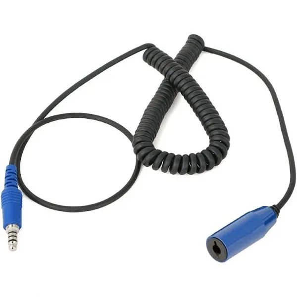 Extension Cable - Headset - Coiled - 8 ft Long - Rugged Radios - Each