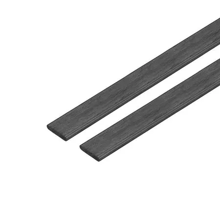 Carbon Fiber Strip Bars 0.6x5mm 400mm Length Pultruded Carbon Fiber Strips for RC Airplane 2 Pcs