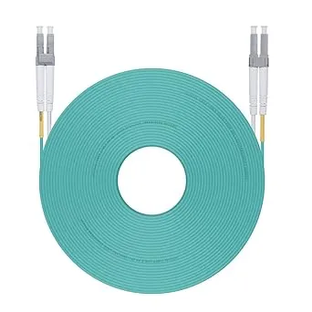 Fiber Patch Cable, OM3 30Meter/98ft LC to LC Fiber Optic Cable Cord LSZH 10GB Multimode Duplex 50/125um, Length Options: 0.2m-200m