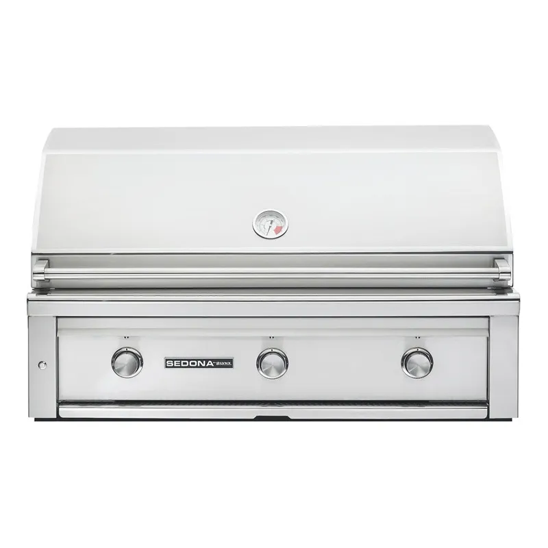 Sedona by Lynx 36 in. 3-Burner Built-In Natural Gas Grill with Rotisserie & Sear Burner - Stainless Steel