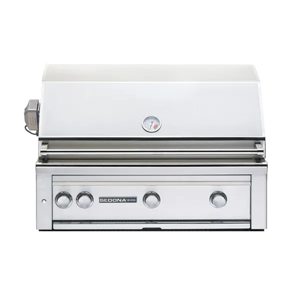 Sedona by Lynx 36 in. 3-Burner Built-In Natural Gas Grill with Rotisserie & Sear Burner - Stainless Steel