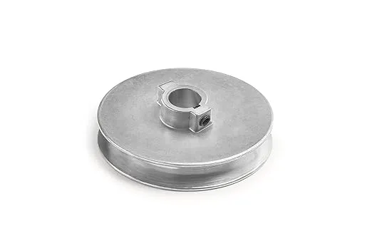 Terre Products, 4&#034; V-Groove Drive Pulley, Z3A Zinc Alloy Die Cast, 3/4&#034; Bore