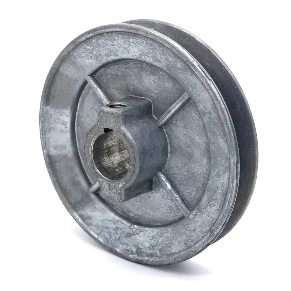 Terre Products, 4&#034; V-Groove Drive Pulley, Z3A Zinc Alloy Die Cast, 3/4&#034; Bore