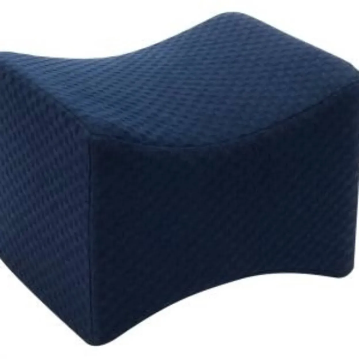 Memory Foam Knee Pillow for Side Sleeping, Navy Blue