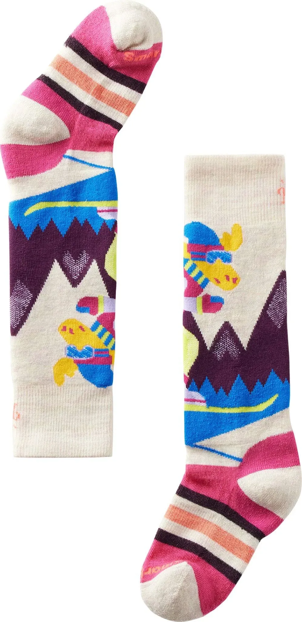 Smartwool Kids Wintersport Full Cushion Mountain Moose Pattern Over The Calf ...