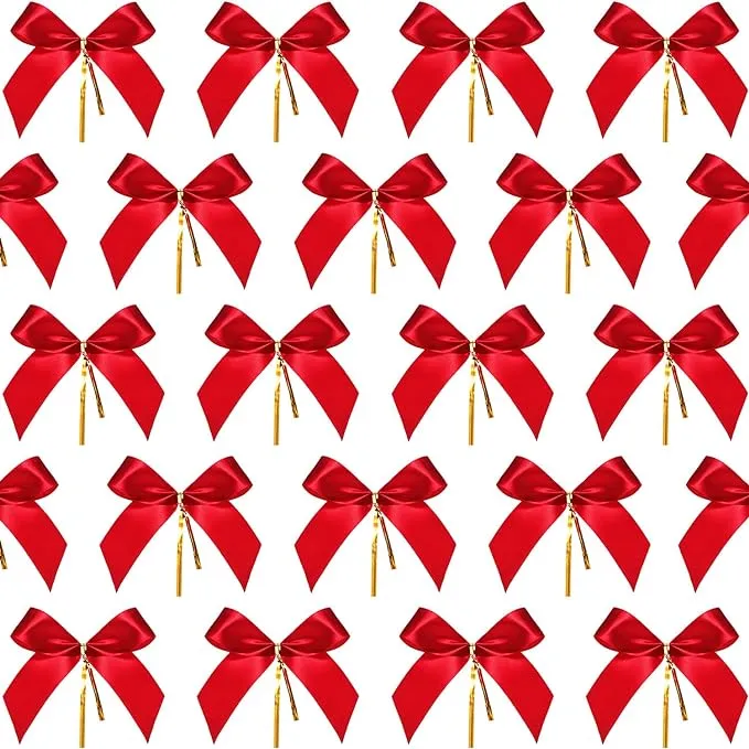 Sumind 48 Pieces Christmas Bow Ribbon Bow