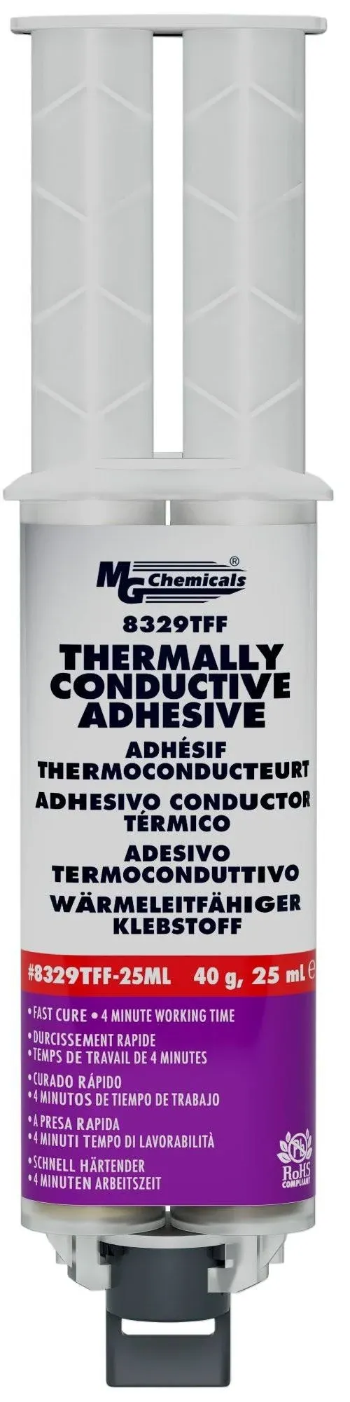 MG Chemicals 8329TFF Thermally Conductive Adhesive - Fast Cure Epoxy, 25 mL D...