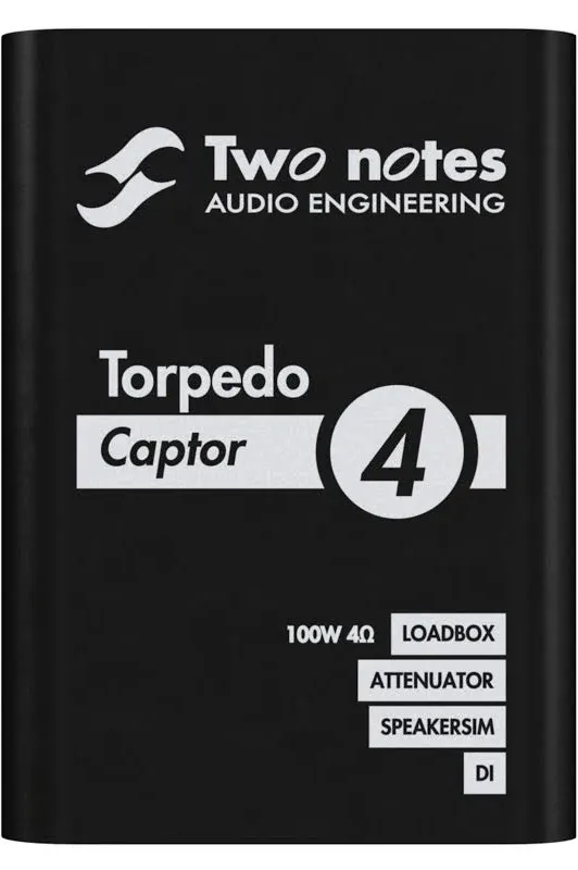 Two Notes Audio Engineering Torpedo Captor Loadbox/Attenu<wbr/>ator/DI Black 4 Ohm