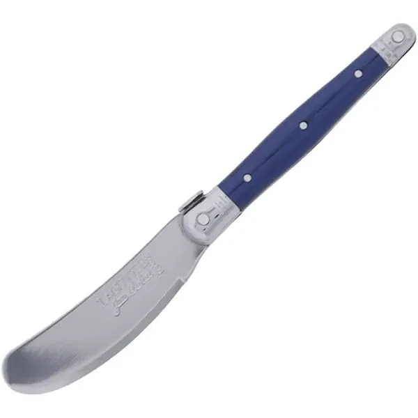 Jean Dubost Laguiole Mini Spreader, Dark Blue Handle - Rust-Resistant Stainless Steel - Made in France