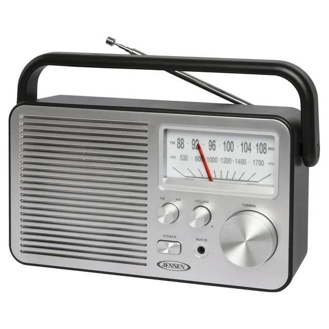 Jensen MR-750 Portable AM/FM Radio, Black