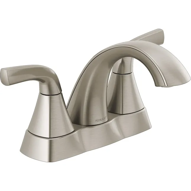 Peerless P2535LF-BN Parkwood Two Handle Centerset Lavatory Faucet: Brushed Nickel