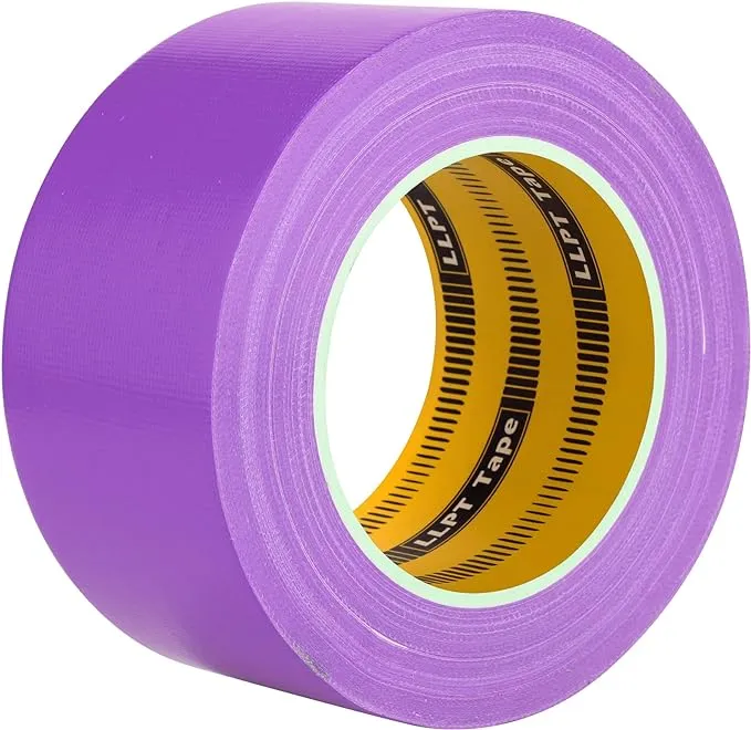 LLPT Duct Tape Premium Grade 2.36 Inches x 108 Feet x 11 Mil Easy Tear Residue Free Strong Adhesive Color Purple (DT248)