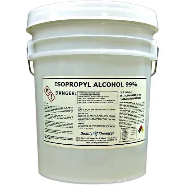 Isopropyl Alcohol Grade 99% Anhydrous  (IPA) - 1 gallon (128 oz.)